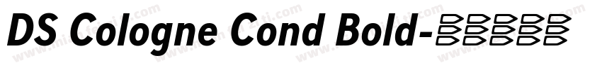 DS Cologne Cond Bold字体转换